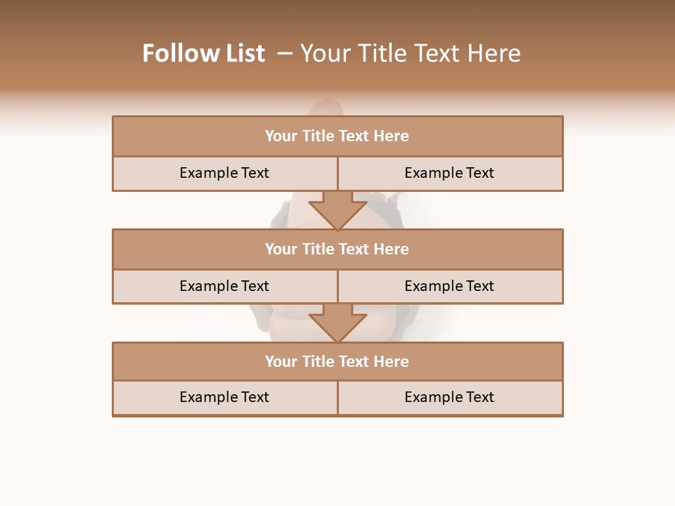 Thumbs Up Success Hand Breaking Through White Wall PowerPoint Template