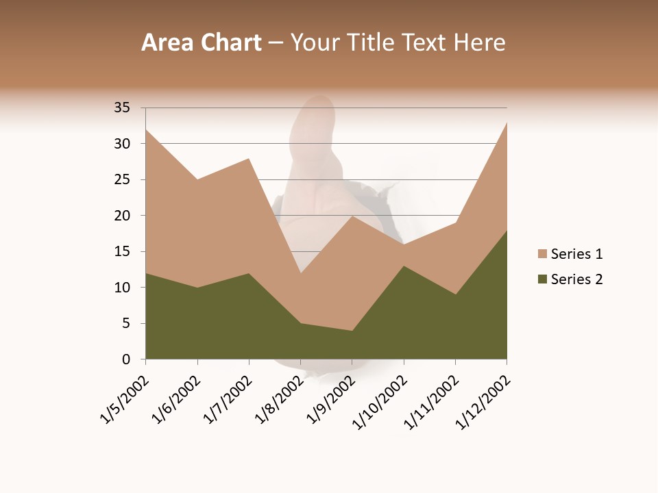 Thumbs Up Success Hand Breaking Through White Wall PowerPoint Template