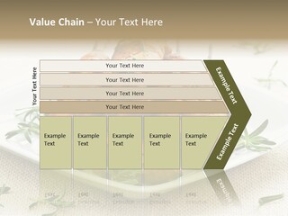 Pile Of Barbecued Chicken Kebab Appetizers On A Plate PowerPoint Template
