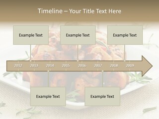 Pile Of Barbecued Chicken Kebab Appetizers On A Plate PowerPoint Template