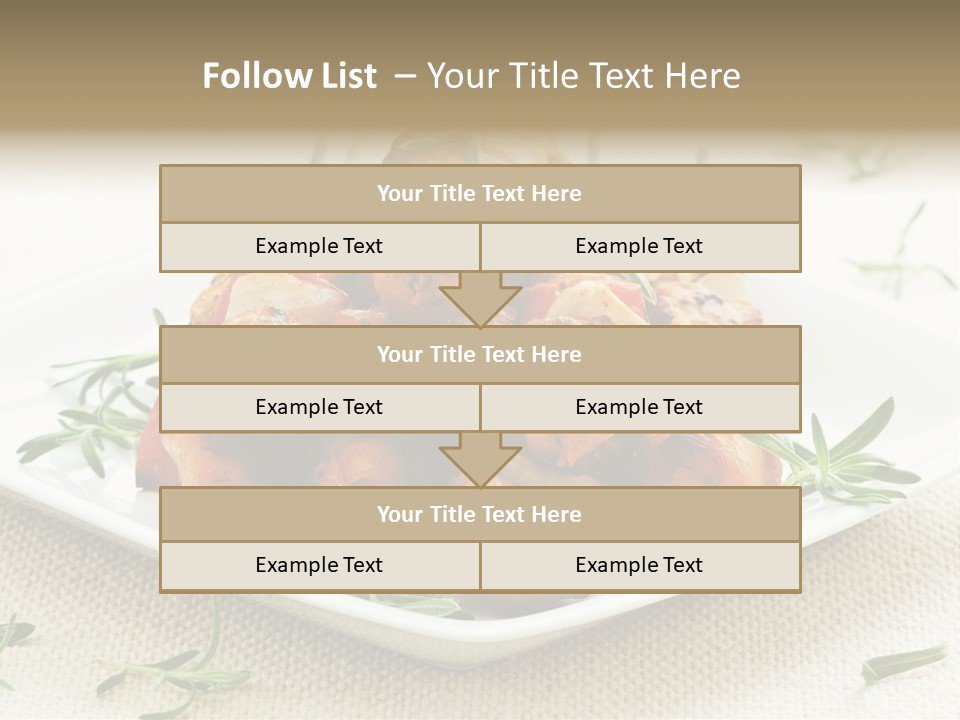 Pile Of Barbecued Chicken Kebab Appetizers On A Plate PowerPoint Template