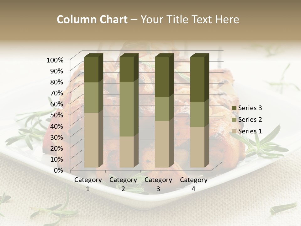 Pile Of Barbecued Chicken Kebab Appetizers On A Plate PowerPoint Template