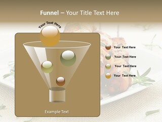 Pile Of Barbecued Chicken Kebab Appetizers On A Plate PowerPoint Template