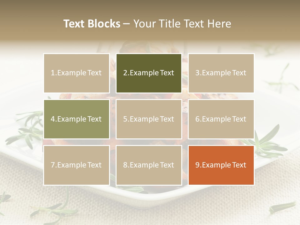 Pile Of Barbecued Chicken Kebab Appetizers On A Plate PowerPoint Template