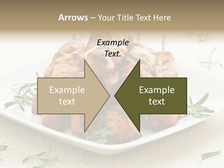 Pile Of Barbecued Chicken Kebab Appetizers On A Plate PowerPoint Template