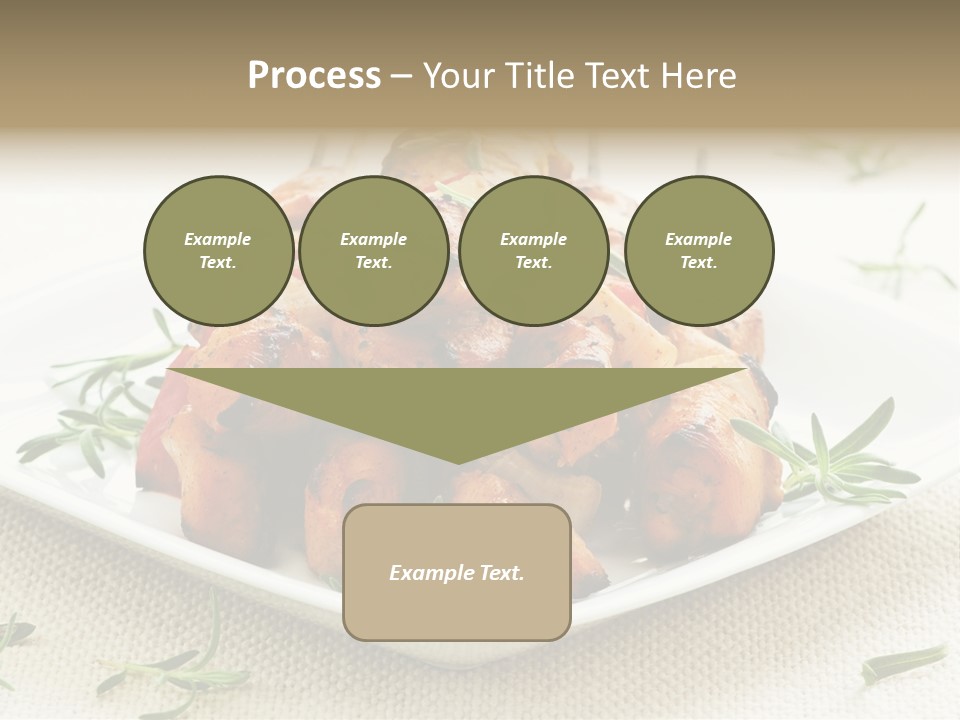 Pile Of Barbecued Chicken Kebab Appetizers On A Plate PowerPoint Template