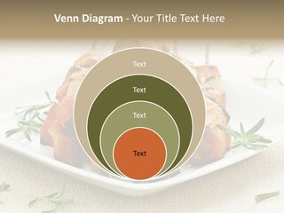 Pile Of Barbecued Chicken Kebab Appetizers On A Plate PowerPoint Template