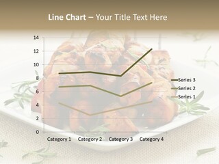 Pile Of Barbecued Chicken Kebab Appetizers On A Plate PowerPoint Template