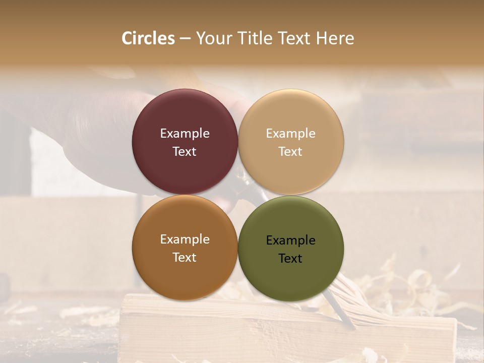 Still-Life Tool, Tools On A Workbench PowerPoint Template