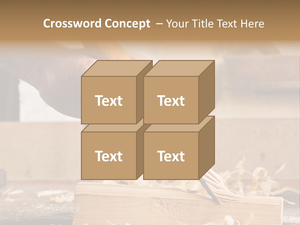Still-Life Tool, Tools On A Workbench PowerPoint Template