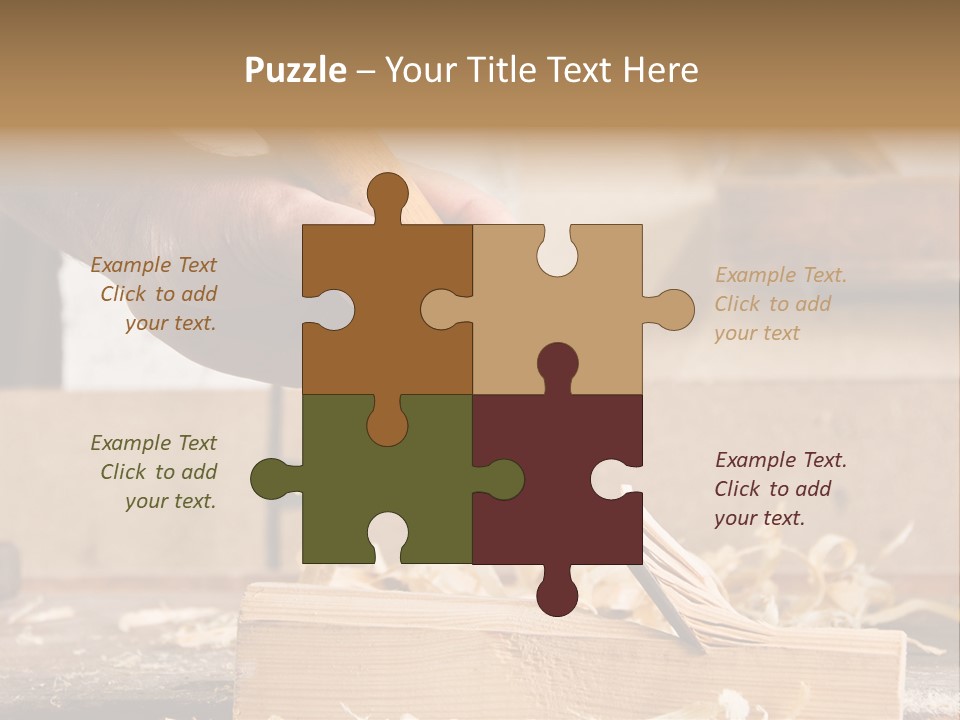 Still-Life Tool, Tools On A Workbench PowerPoint Template