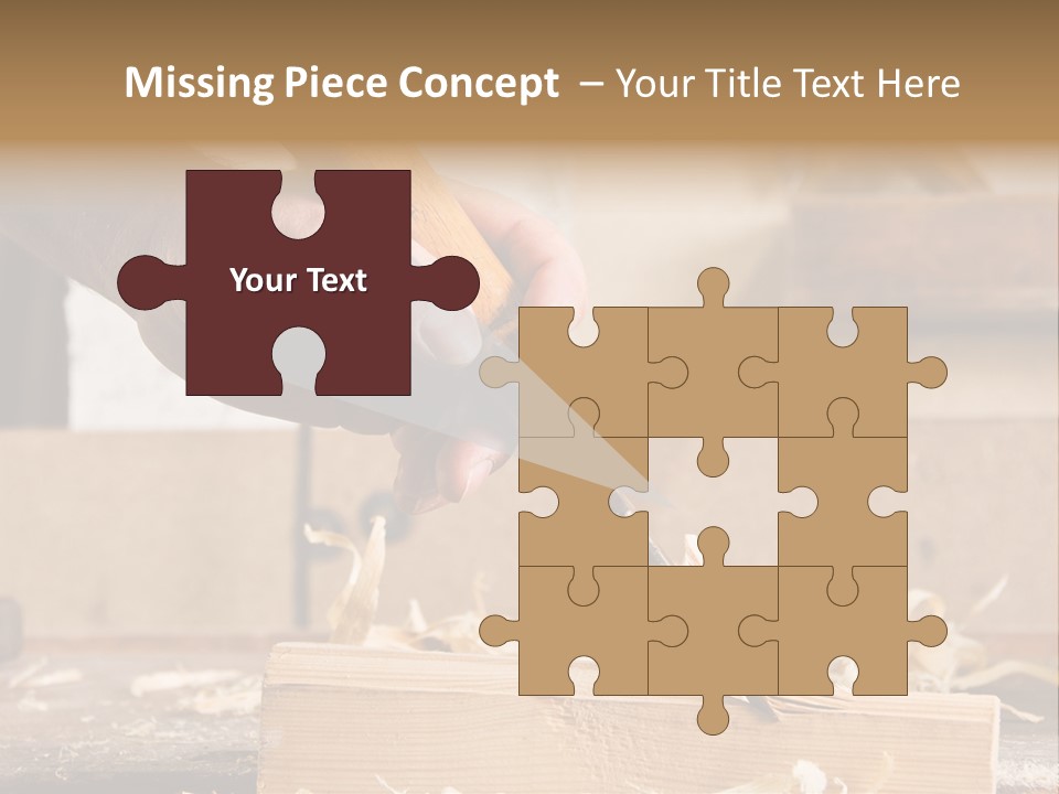 Still-Life Tool, Tools On A Workbench PowerPoint Template