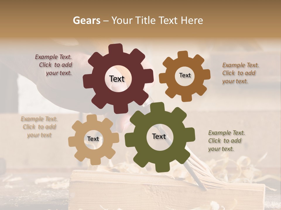Still-Life Tool, Tools On A Workbench PowerPoint Template