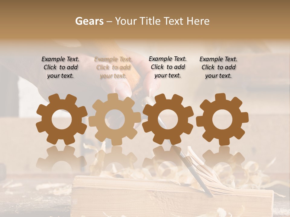 Still-Life Tool, Tools On A Workbench PowerPoint Template