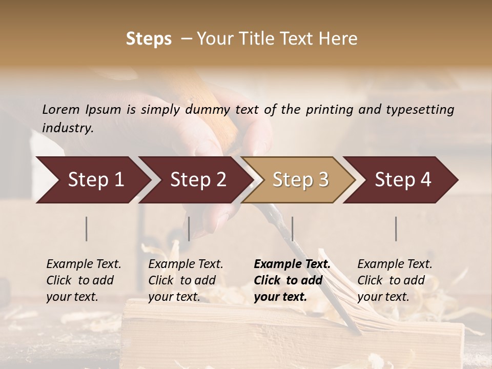 Still-Life Tool, Tools On A Workbench PowerPoint Template