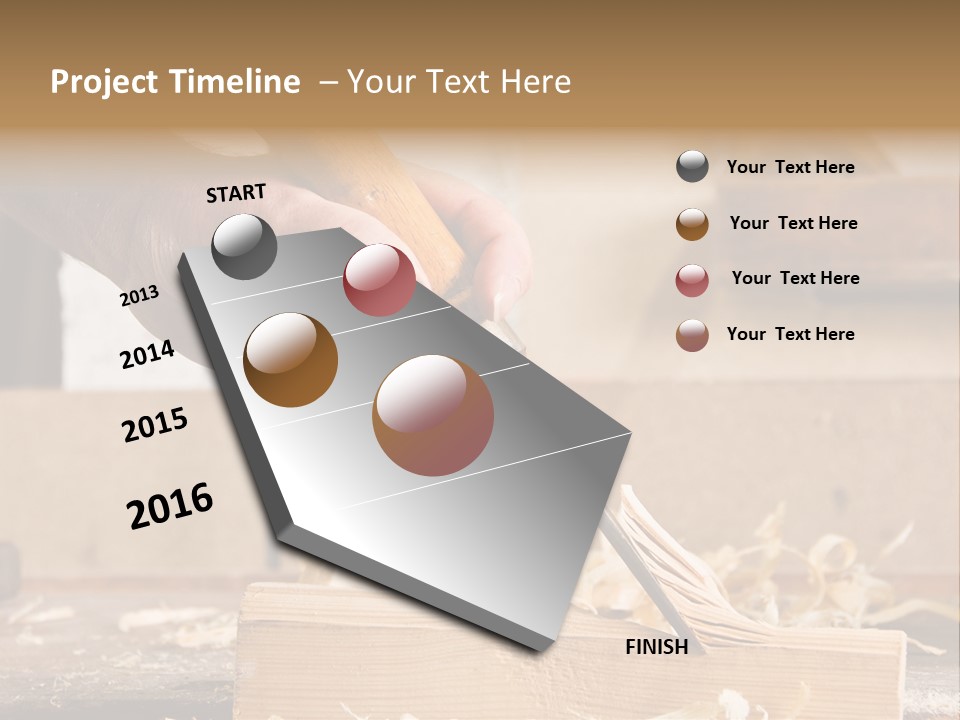 Still-Life Tool, Tools On A Workbench PowerPoint Template