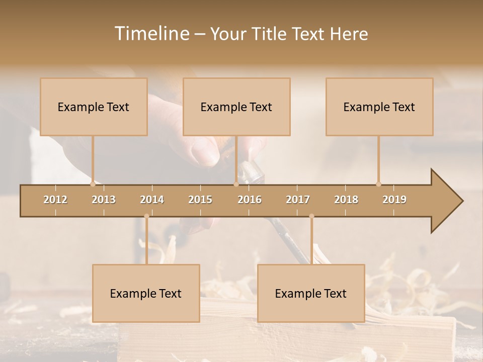 Still-Life Tool, Tools On A Workbench PowerPoint Template