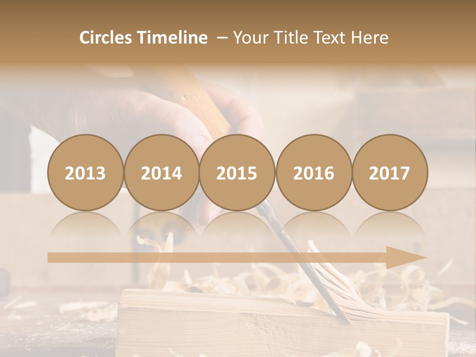 Still-Life Tool, Tools On A Workbench PowerPoint Template