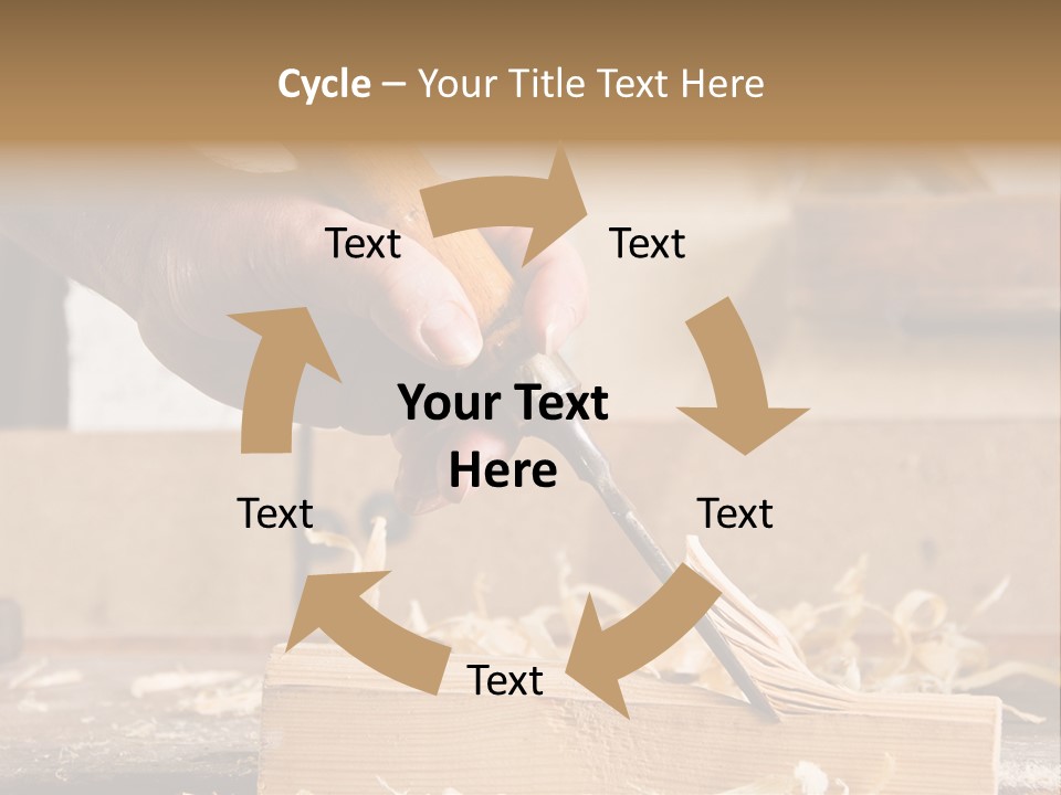Still-Life Tool, Tools On A Workbench PowerPoint Template