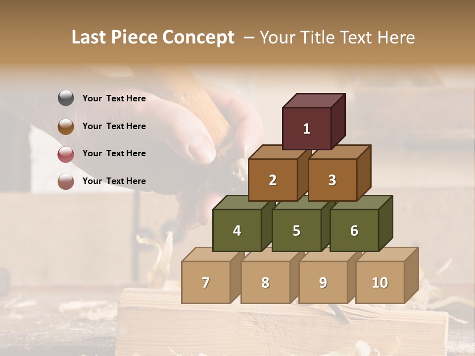 Still-Life Tool, Tools On A Workbench PowerPoint Template