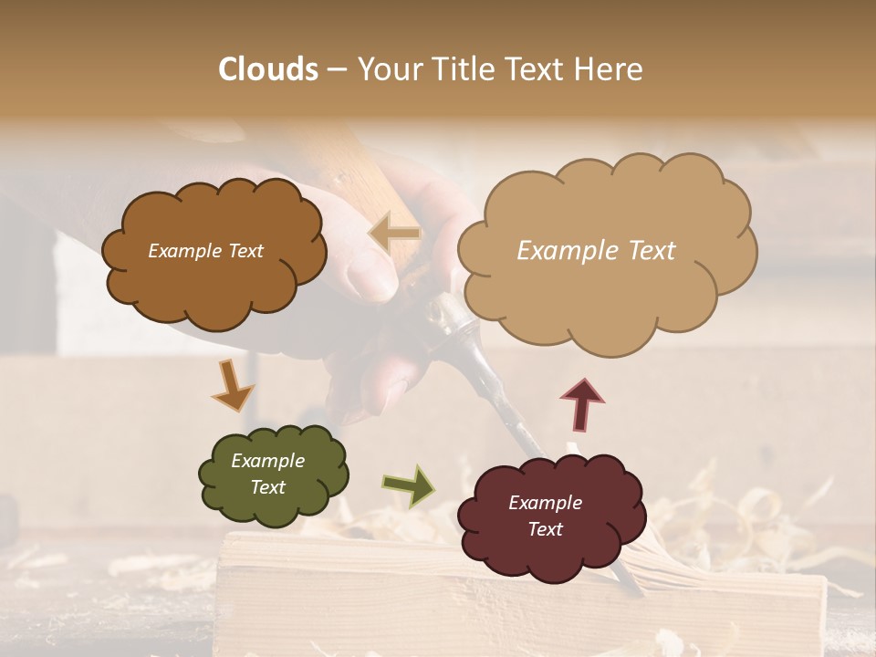 Still-Life Tool, Tools On A Workbench PowerPoint Template