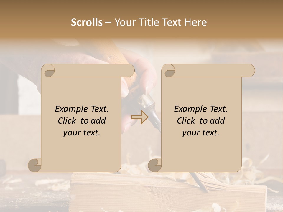 Still-Life Tool, Tools On A Workbench PowerPoint Template