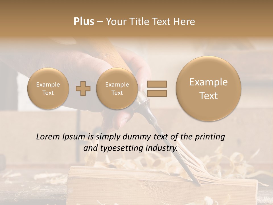 Still-Life Tool, Tools On A Workbench PowerPoint Template