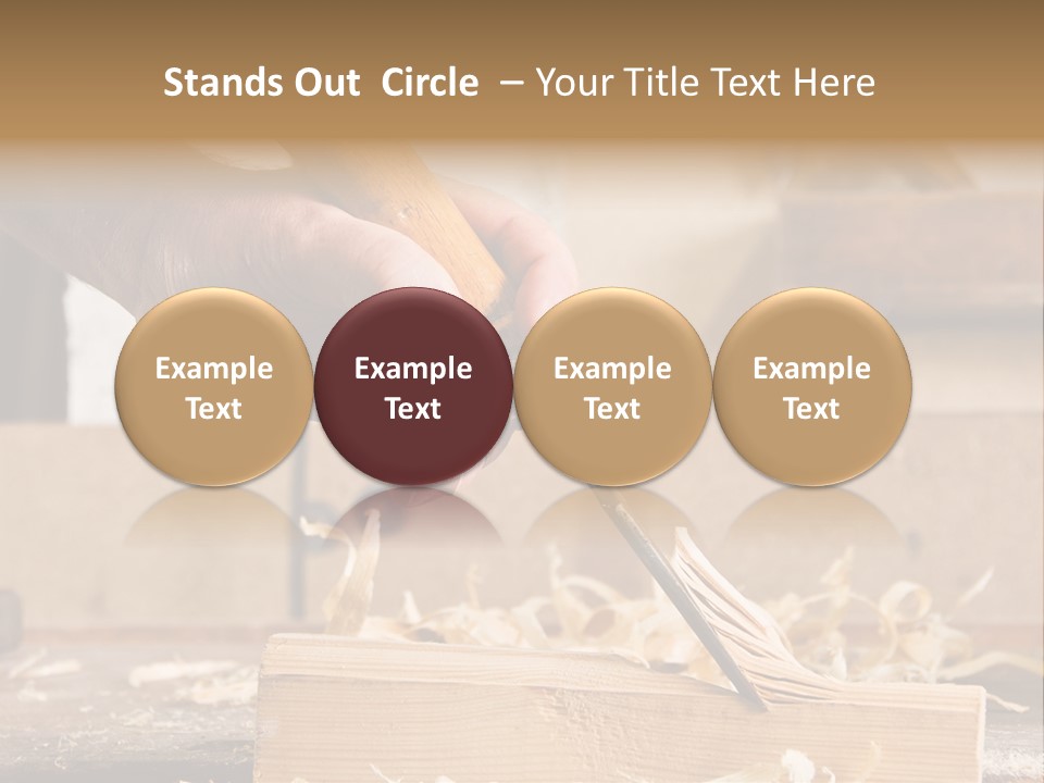 Still-Life Tool, Tools On A Workbench PowerPoint Template
