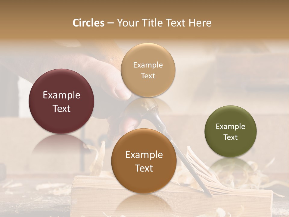 Still-Life Tool, Tools On A Workbench PowerPoint Template