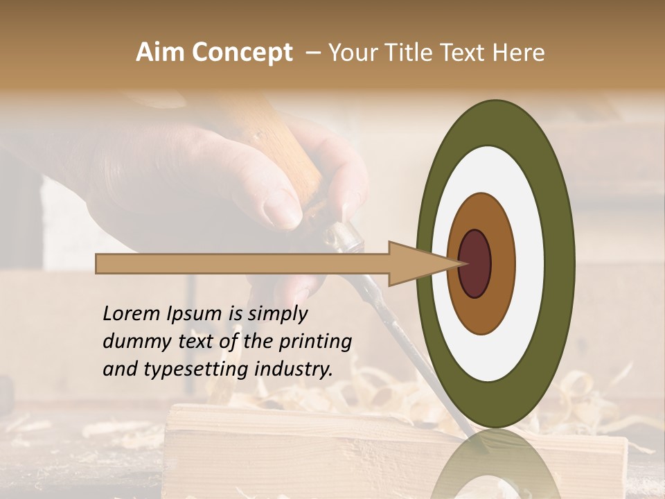 Still-Life Tool, Tools On A Workbench PowerPoint Template