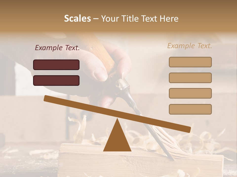 Still-Life Tool, Tools On A Workbench PowerPoint Template