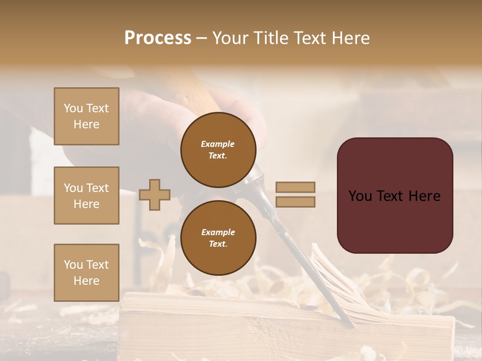 Still-Life Tool, Tools On A Workbench PowerPoint Template
