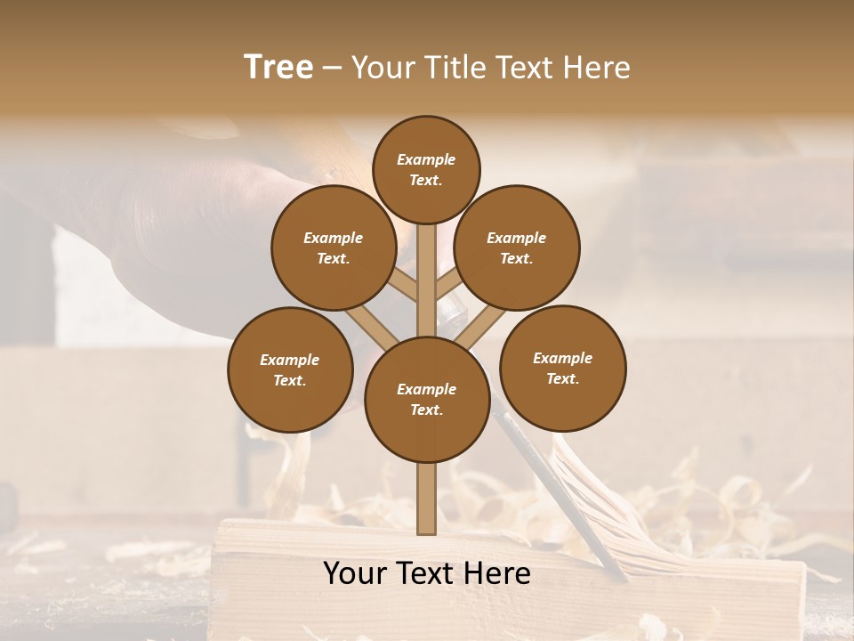 Still-Life Tool, Tools On A Workbench PowerPoint Template