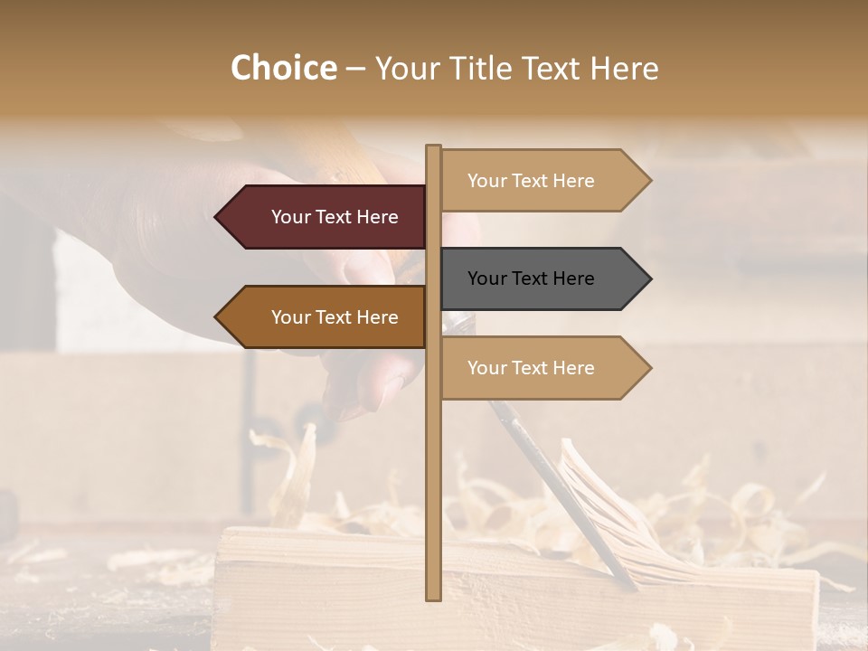 Still-Life Tool, Tools On A Workbench PowerPoint Template