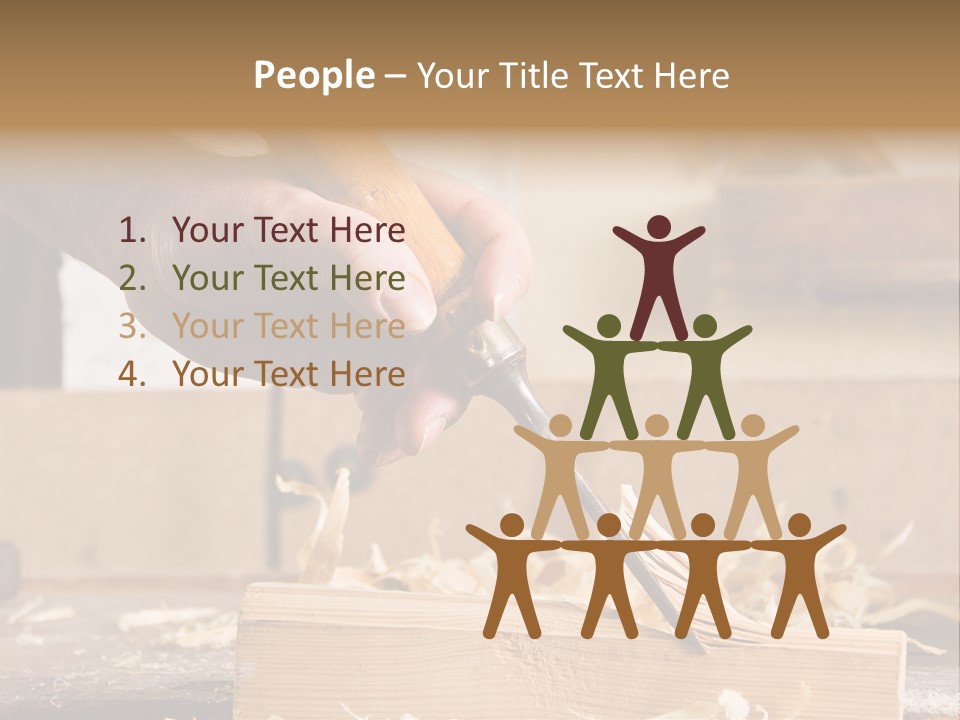 Still-Life Tool, Tools On A Workbench PowerPoint Template