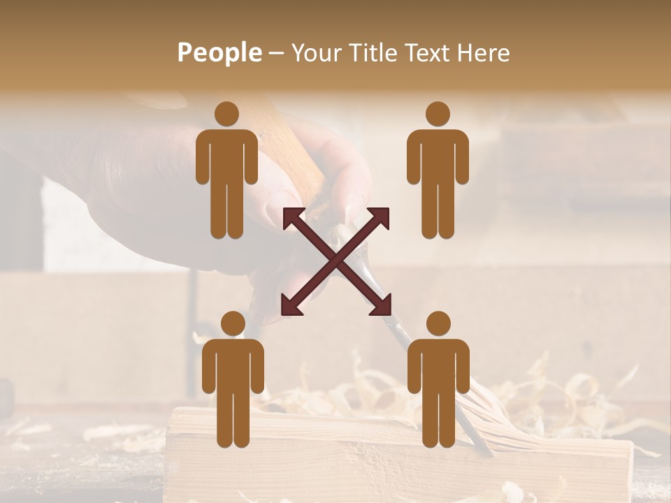 Still-Life Tool, Tools On A Workbench PowerPoint Template