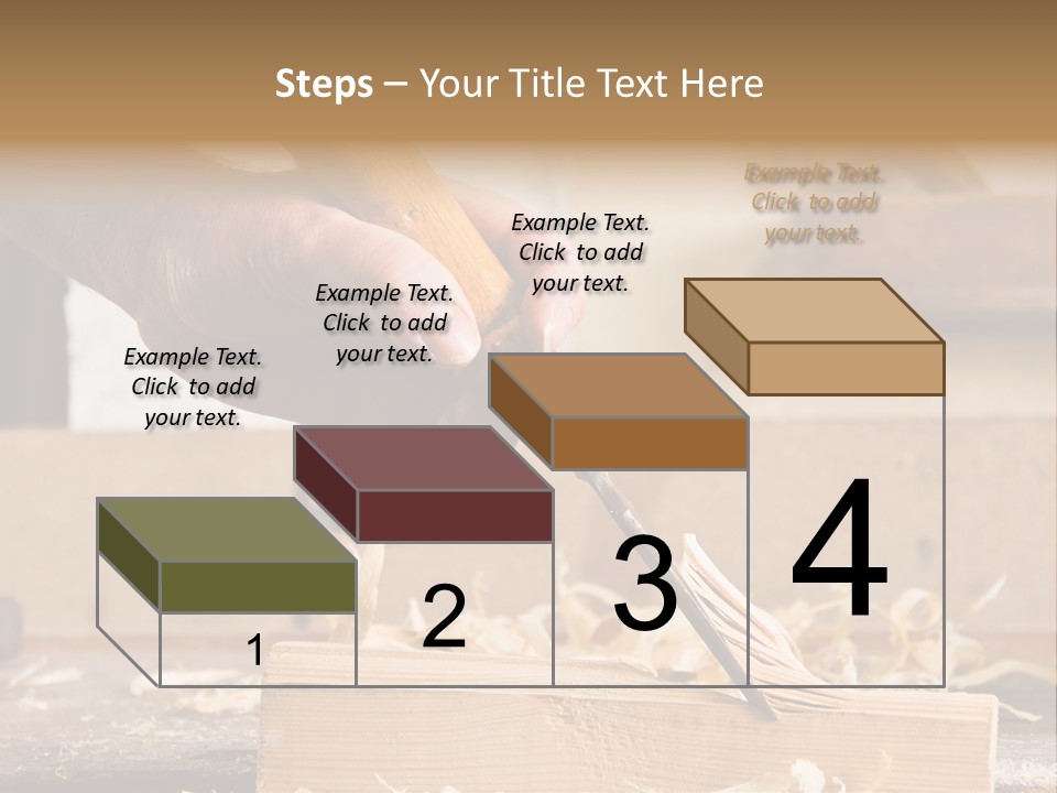 Still-Life Tool, Tools On A Workbench PowerPoint Template