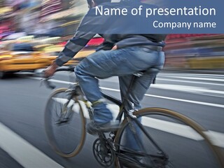 City Bike PowerPoint Template