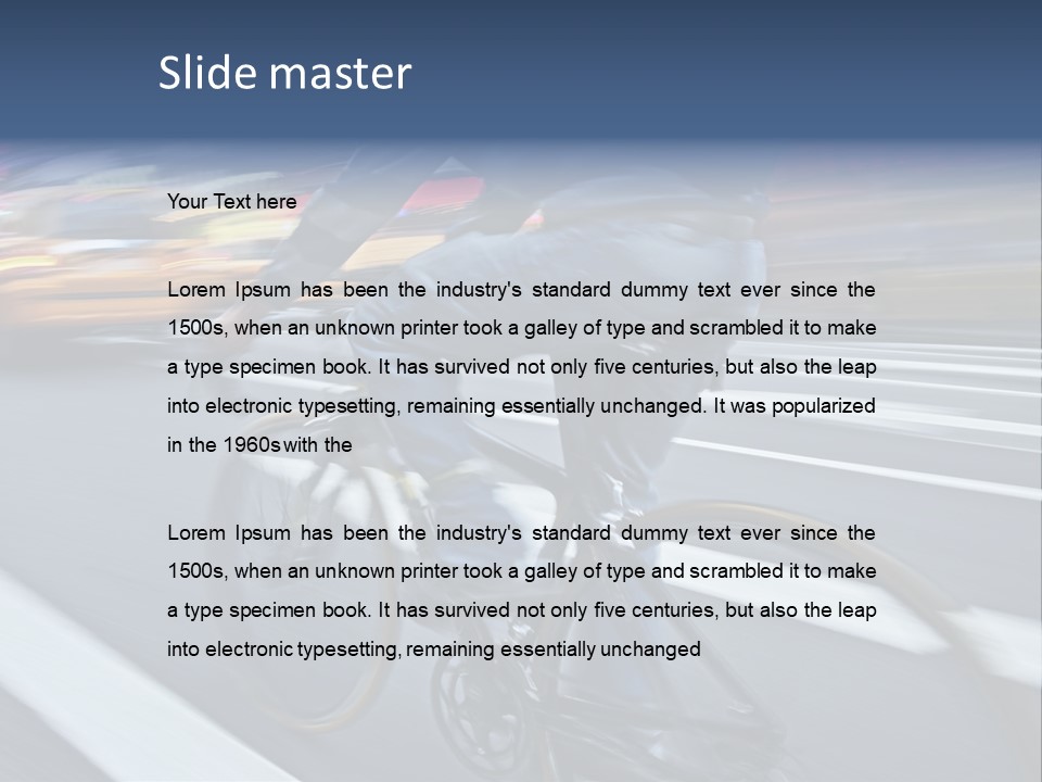 City Bike PowerPoint Template