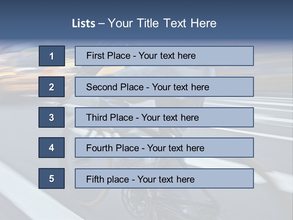 City Bike PowerPoint Template