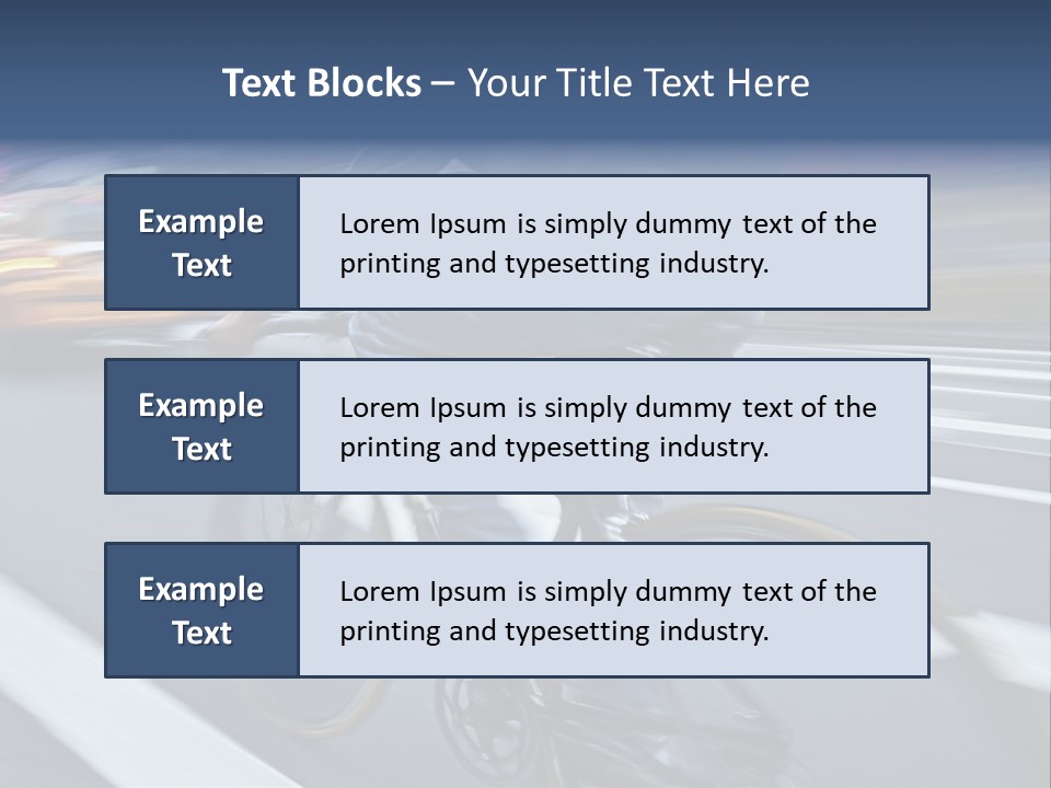 City Bike PowerPoint Template