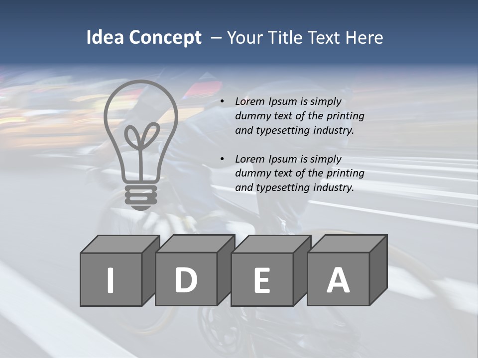 City Bike PowerPoint Template