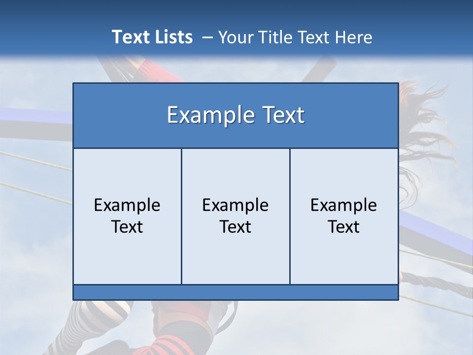 Young Teenager Jumping On The Trampoline (Bungee Jumping). PowerPoint Template