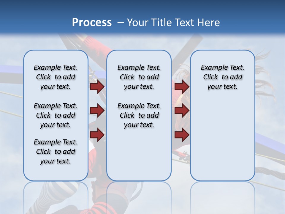 Young Teenager Jumping On The Trampoline (Bungee Jumping). PowerPoint Template