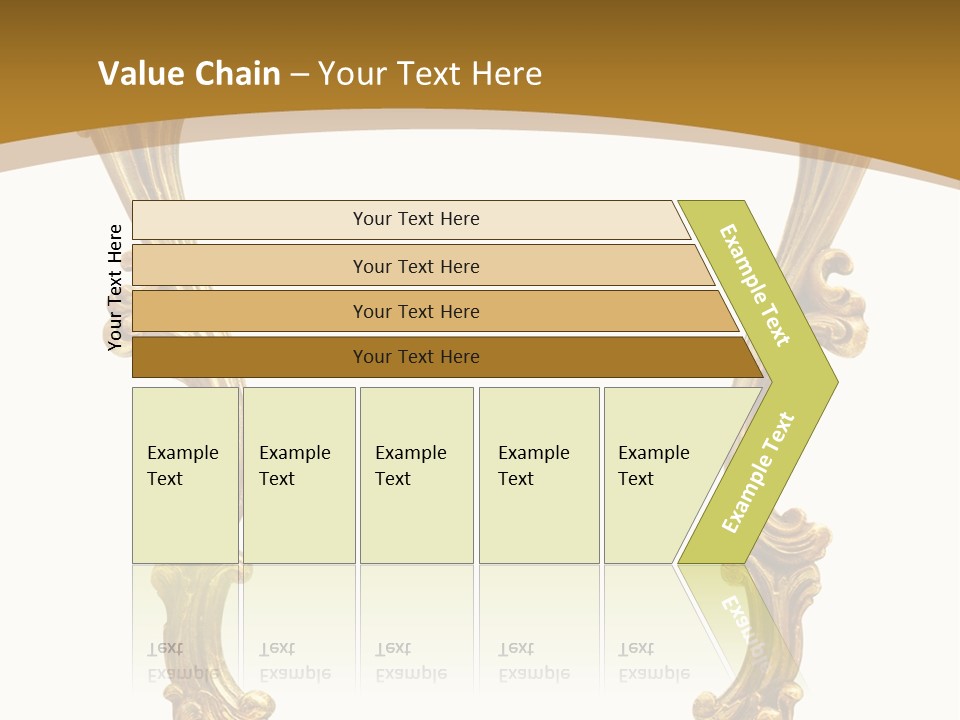 Gold Antique Picture Frame PowerPoint Template
