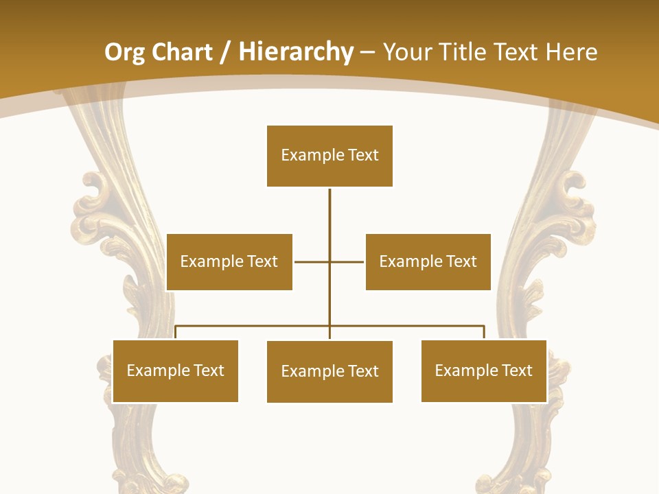 Gold Antique Picture Frame PowerPoint Template