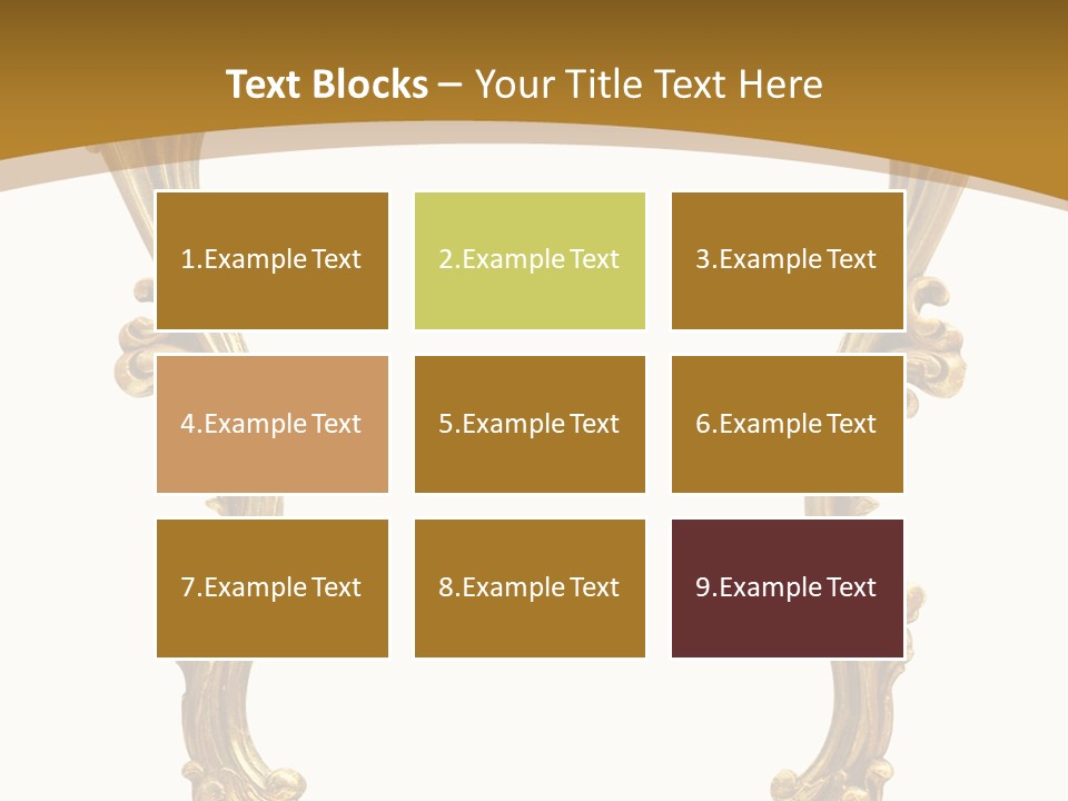 Gold Antique Picture Frame PowerPoint Template