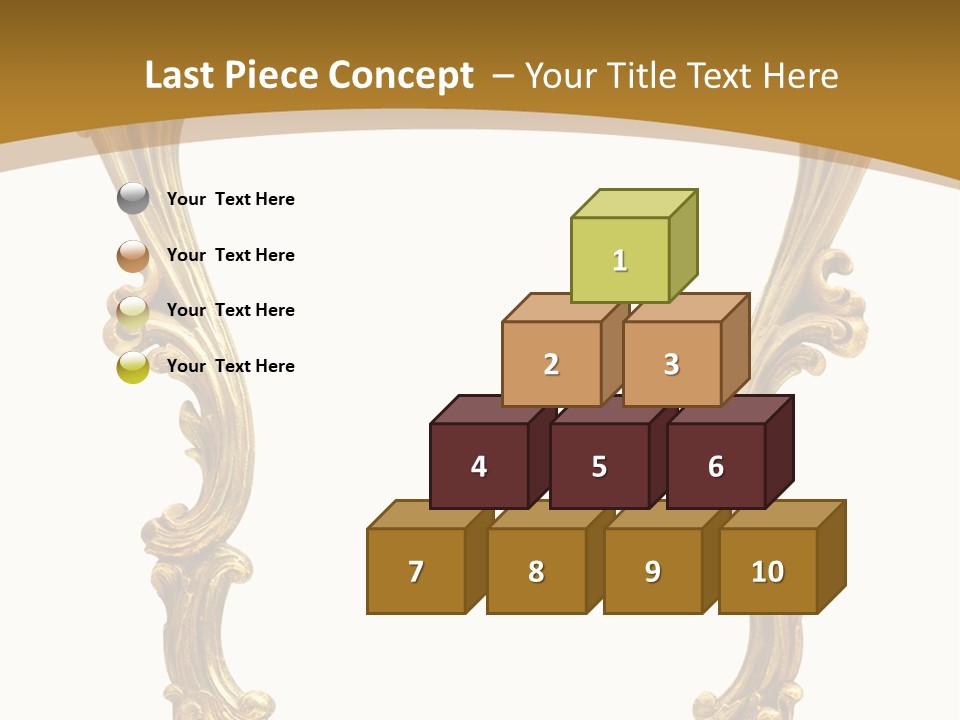 Gold Antique Picture Frame PowerPoint Template