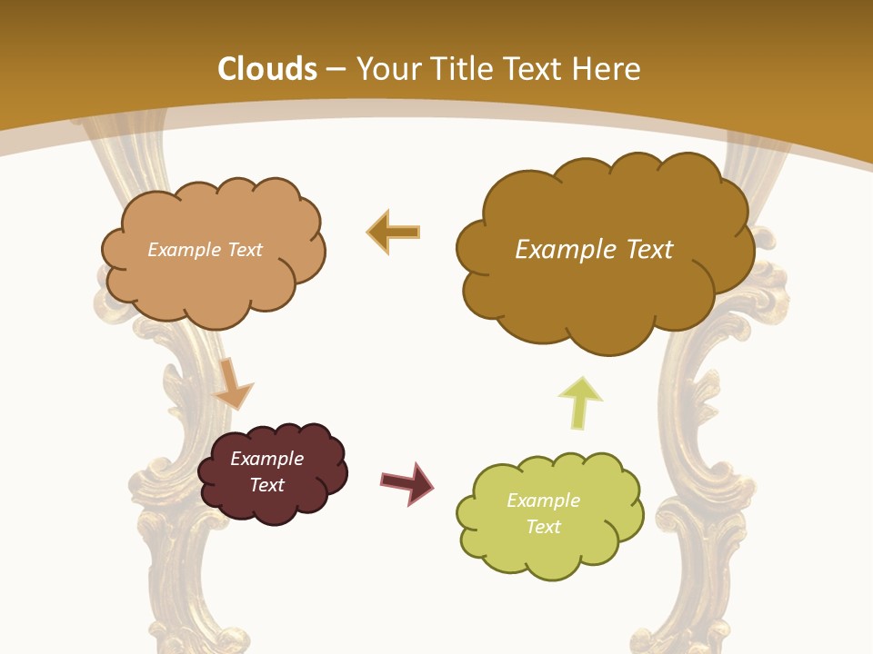 Gold Antique Picture Frame PowerPoint Template