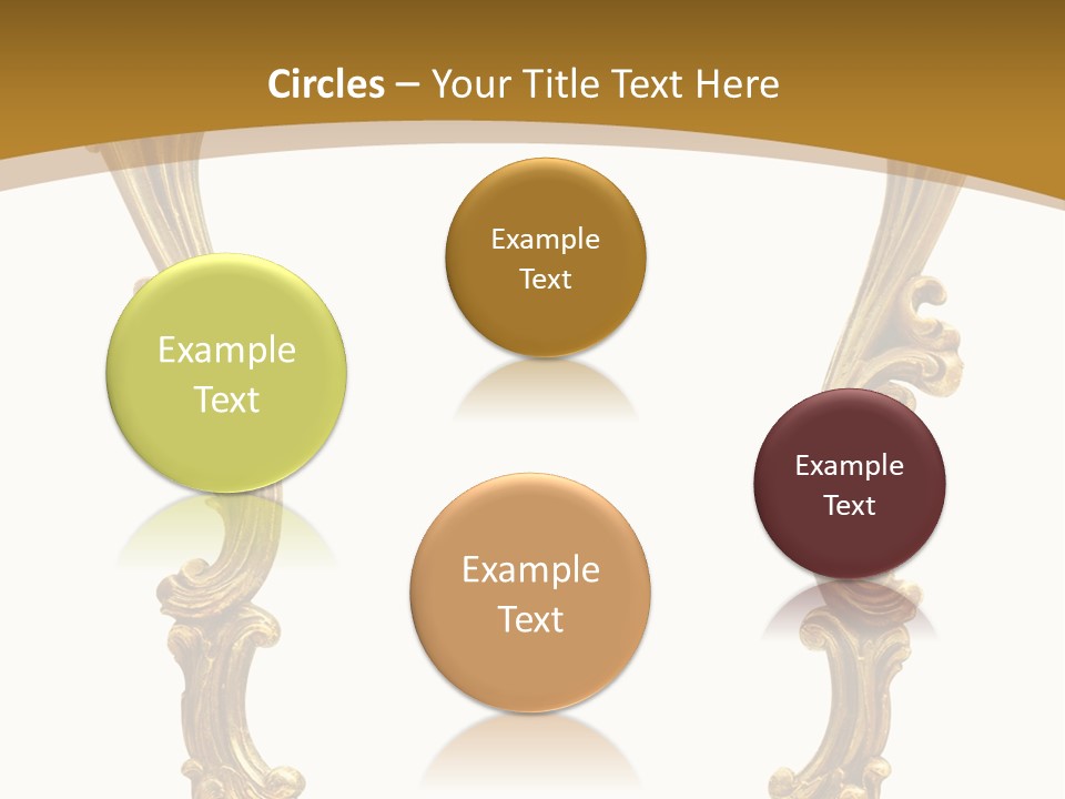 Gold Antique Picture Frame PowerPoint Template